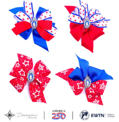 AMERICA 250 Hair Bows for Girls Collection