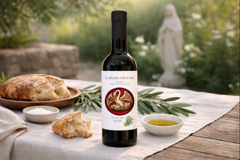 catholic-olive-oil-table-tent